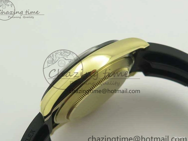 Daytona 1:1 Clone 116518 LN YG Dial Best Black ARF Rubber A4130 On Strap Super Edition 0303